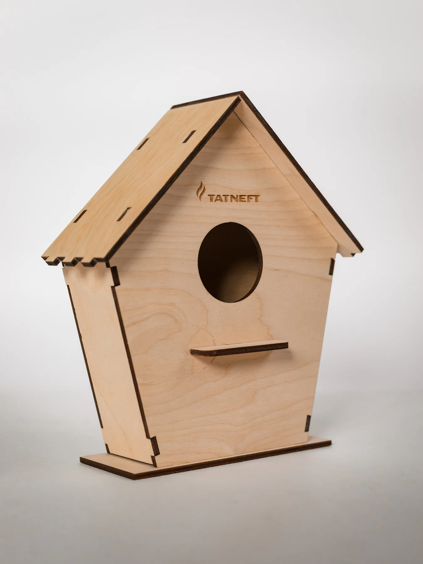 Кормушка с логотипом — Wood Kubik